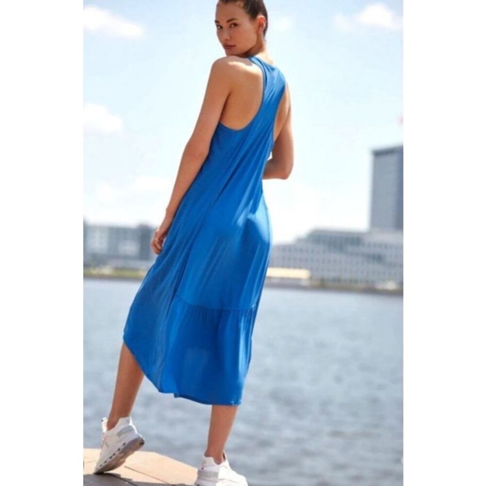 Sweaty Betty Explorer Racerback Midi Dress Blue Athleisure Size‎ L - Picture 2 of 12
